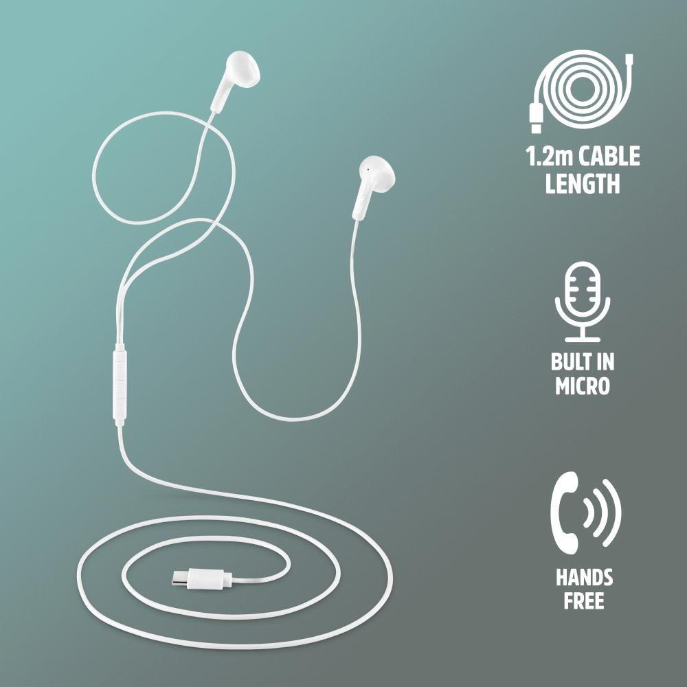 CROSSGLIDEBLACK - Auriculares NGS intraurales Usb-C, con micrfono y botn multifuncin. Negros. (CROSSGLIDEBLACK)