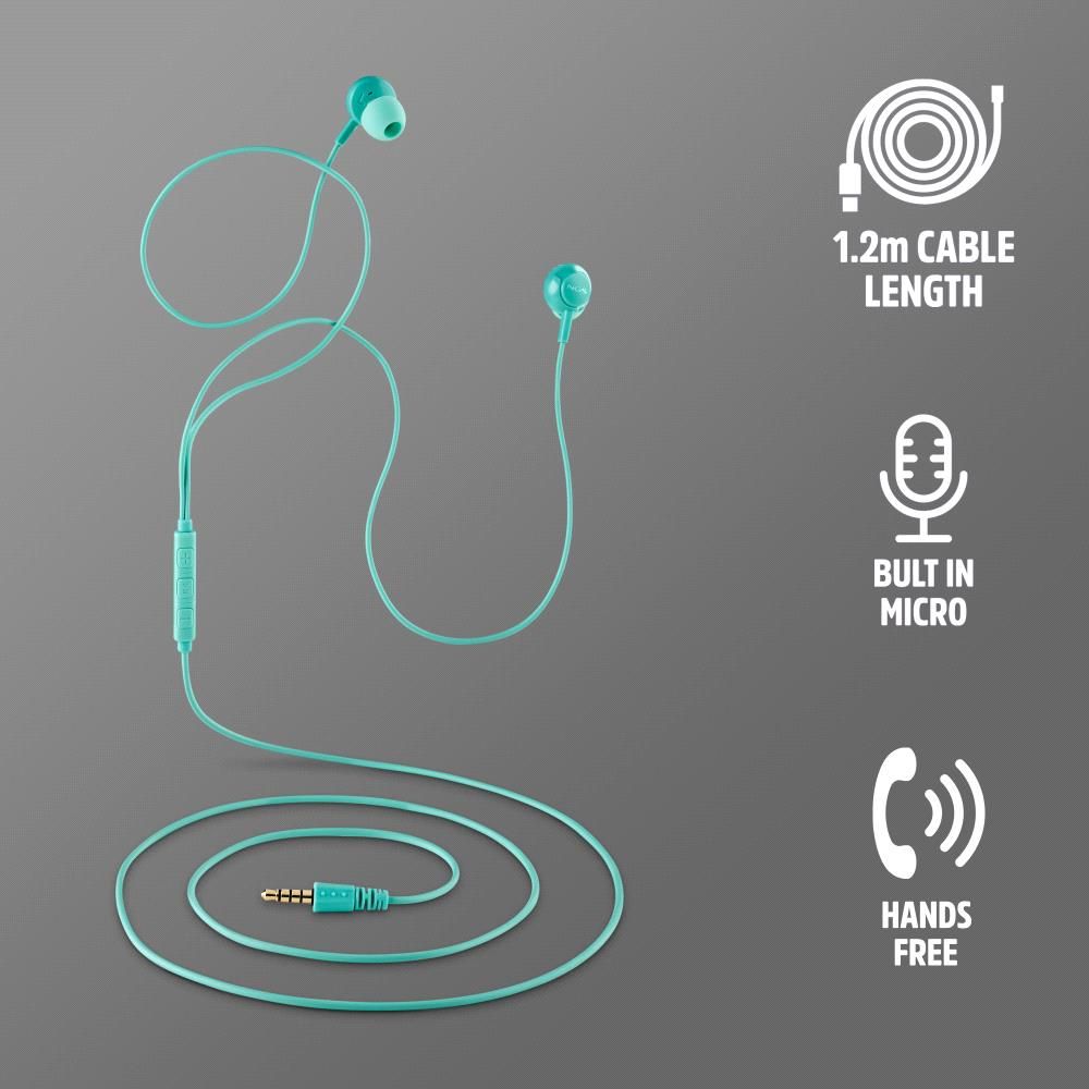 CROSSDRIFTMINT - Auriculares NGS Jack3.5mm Menta (CROSSDRIFTMINT)