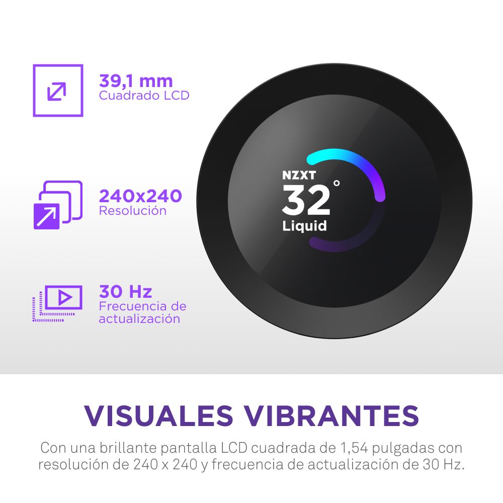 RL-KR360-B2 - Refrigeraci�n L�quida AOI NZXT Kraken Plus 360 RGB Megro (RL-KR360-B2)