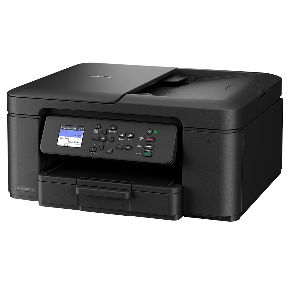 DCPJ1360DWRE1 - Impresora Multifunci�n Brother InkJet Pantalla 1.8? Color 1200x6000dpi A4 Color ADF 1xUSB 2.0 WiFi 4 D�plex Negra (DCP-J1360DW)