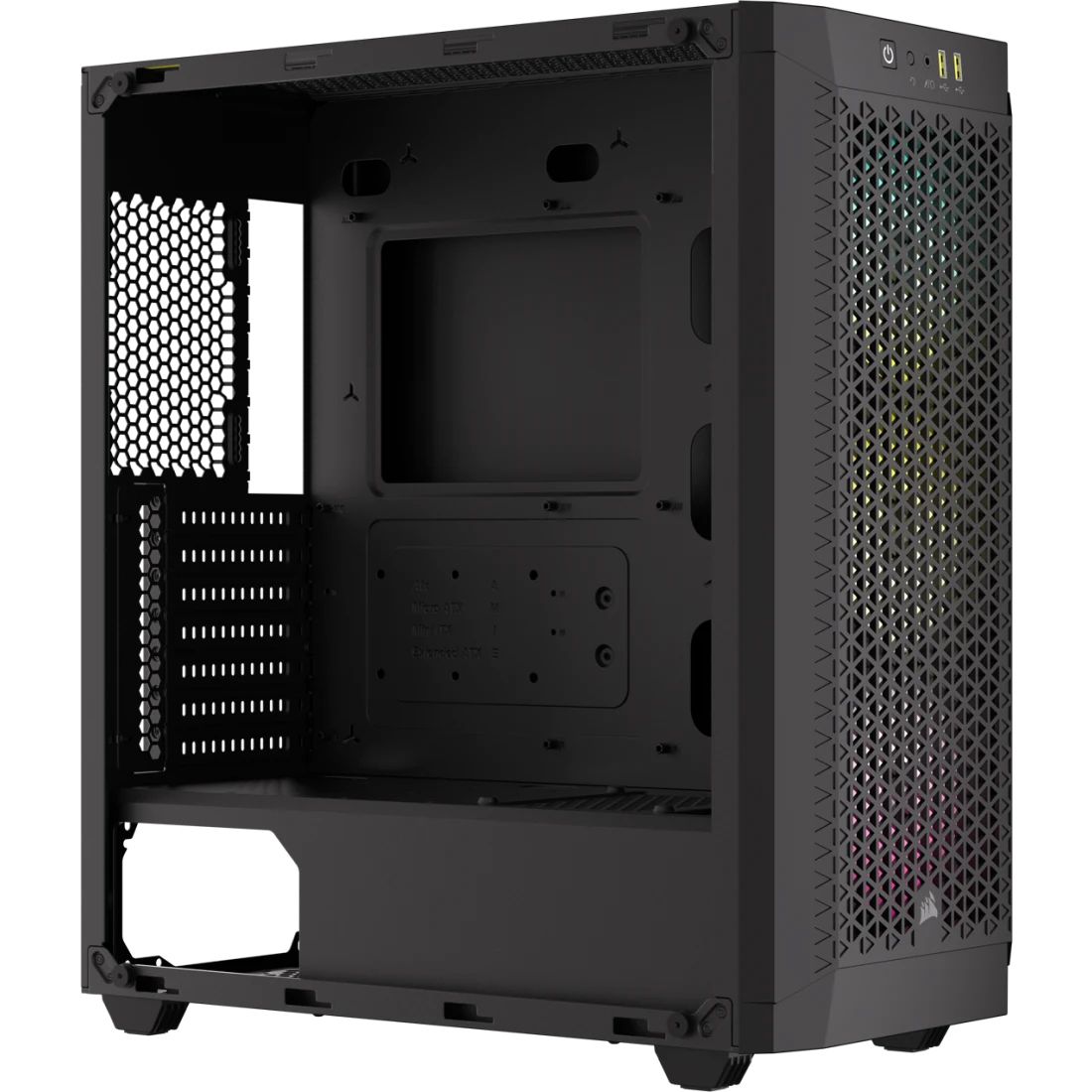 CC-9011272-WW - Caja Corsair 480T Airflow RGB Ventana Lateral de Cristal Templado 2xUSB-A 3.0 ATX EATX mATX Mini-ITX Negra (CC-9011272-WW)