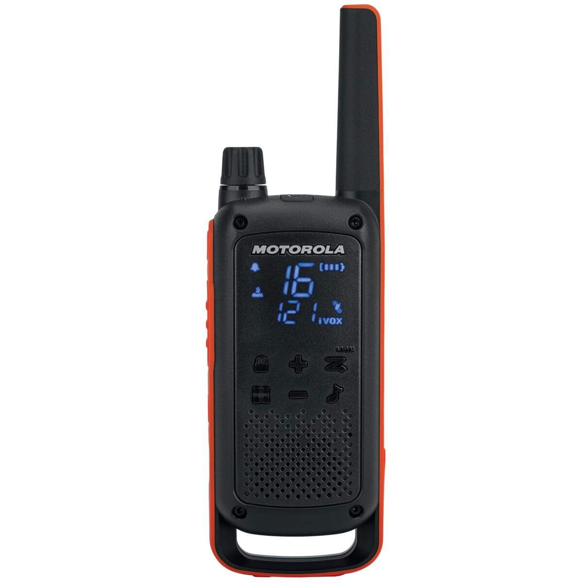 B8P00811EDRMAW - Walkie Talkie Motorola T82 2 Unidades Negro/Rojo (B8P00811EDRMAW)