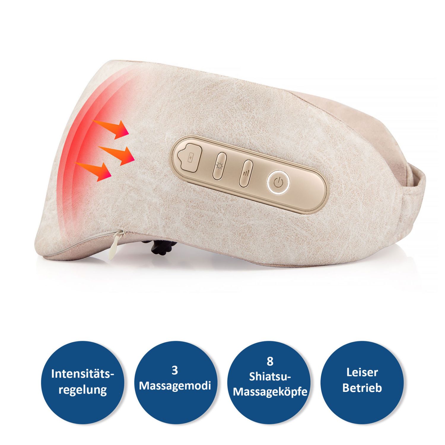 MEDIVON CALM - Masajeador Medivon Calm para cuello con 8cabezales giratorios y calor.