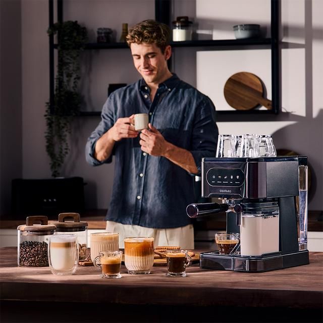 A01_EU01_108985 - Cafetera Cecotec Power Espresso 20 ColdBrew Latte, semiautom�tica con sistema Coldbrew, pantalla t�ctil y dep�sito de leche.(A01_EU01_108985)