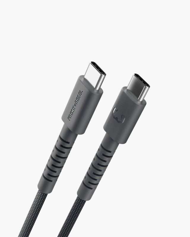 2CCC071SG - Cable Fresh N Rebel FlexWave USB-C a USB-C 60W 70cm Gris Silicona Ultraflexible Dise�o Trenzado Duradero (2CCC071SG)