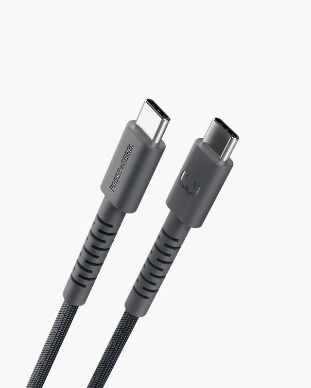 2CCC201SG - Cable Fresh N Rebel FlexWave USB-C a USB-C 100W 2m Gris Silicona Ultraflexible Dise�o Trenzado Duradero (2CCC201SG)