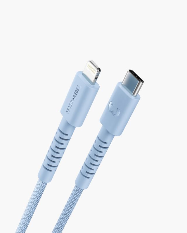 2CLC201VB - Cable Fresh N Rebel FlexWave USB-C a Lightning 2m Azul Silicona Ultraflexible Dise�o Trenzado Duradero (2CLC201VB)