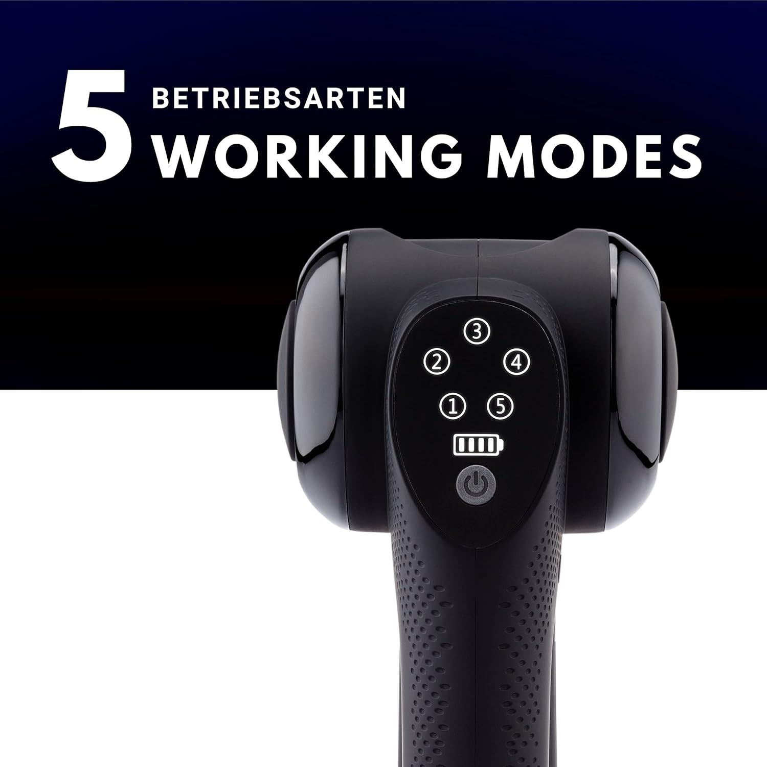 GUN TYTAN PRO - Pistola de masaje Medivon GUN TYTAN PRO 13cabezales, Frio y calor, velocidad ajustable, Mango triangular ergon�mico, Inal�mbrico, Hasta 6 horas de funcionamiento con una sola carga.