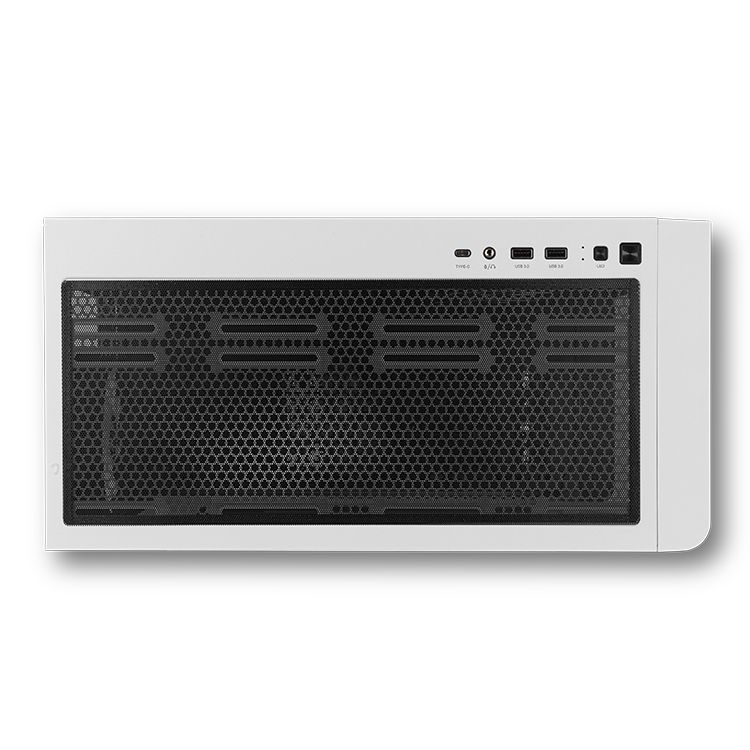 NXHUMMERETHERBW - Caja Gaming NOX Hummer Ether Panel Lateral/Frontal de Cristal Templado 2xUSB-A 3.0 1xUSB-C 3.1 ATX ITX Mini-ITX Negra/Blanca (NXHUMMERETHERBW)