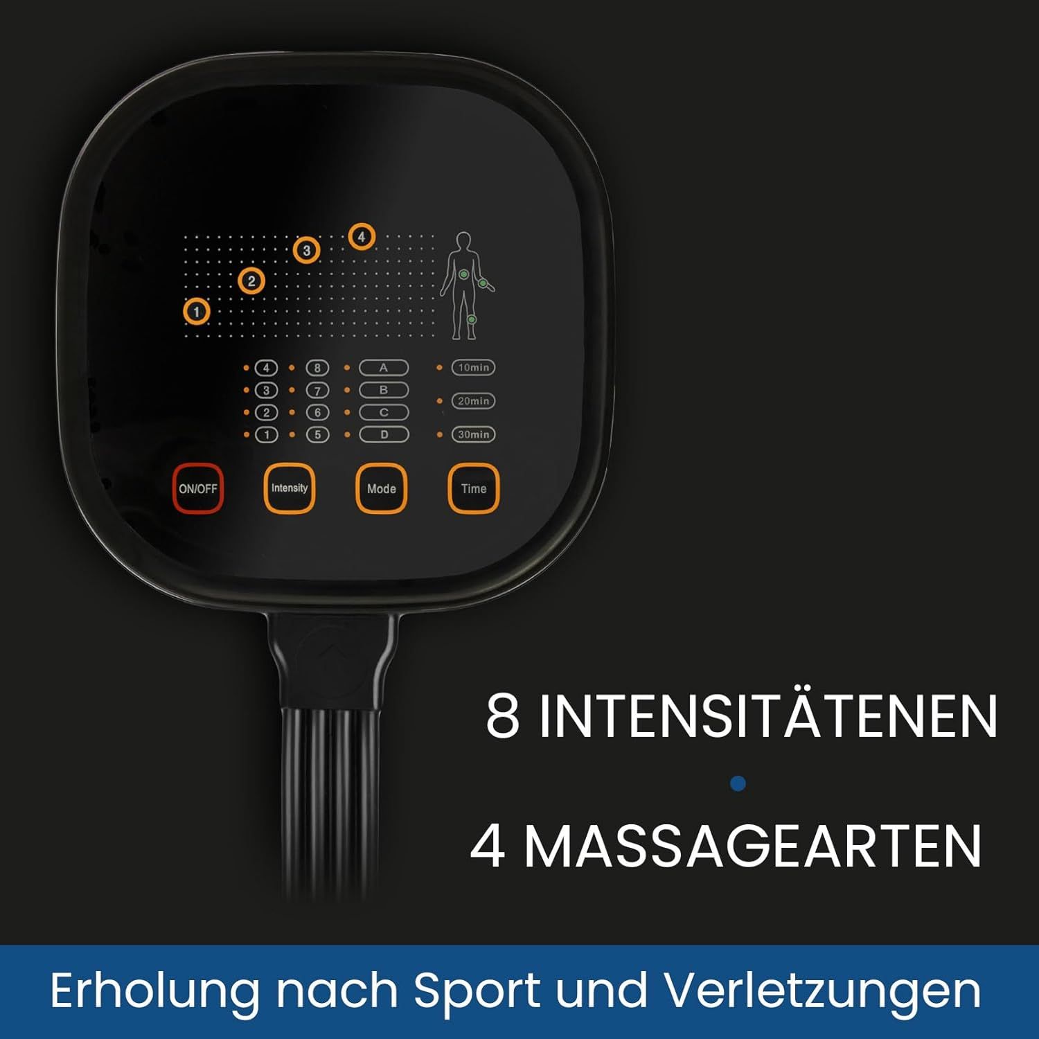 PORTIA - Masajeador de piernas Medivon Portia por compresion, Drenaje linf�tico, 8 intensidades, 4modos, Favorece la regeneraci�n tras el ejercicio y lesiones, Funci�n de calor.