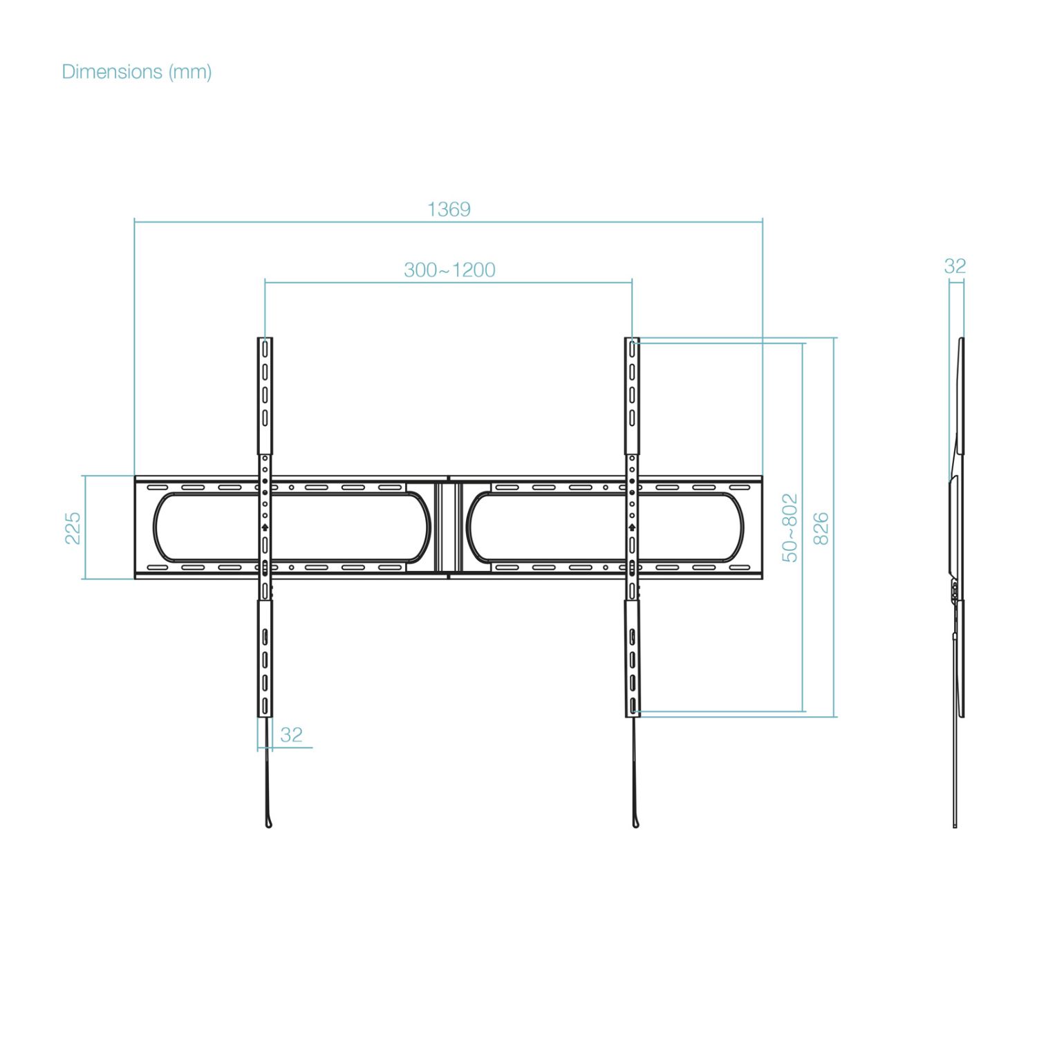 LP37140F-B - Soporte de Pared TooQ 37
