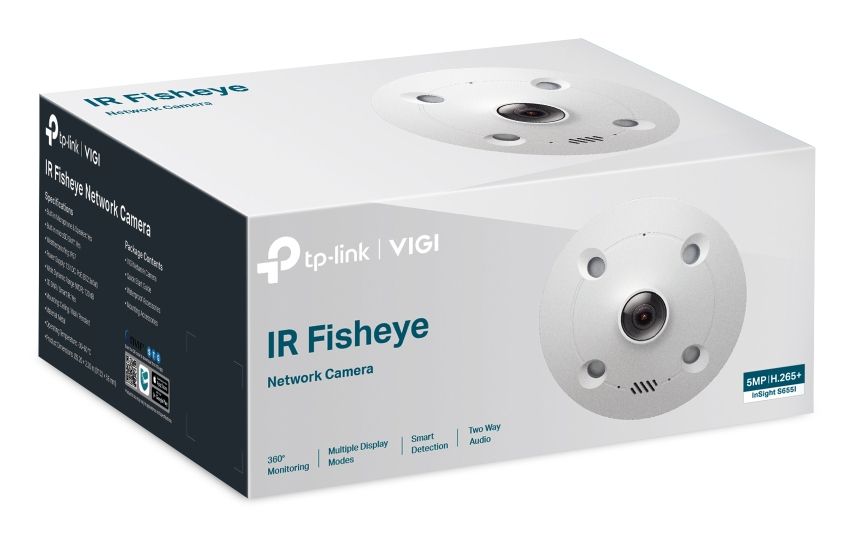 INSIGHT S655I - C�mara IP TP-Link VIGI 5mp H.265+ Ethernet Micr�fono/Altavoces Integrados Interior Visi�n Nocturna IR 10m IP67 IK10 Techo/Pared Blanca (INSIGHT S655I)