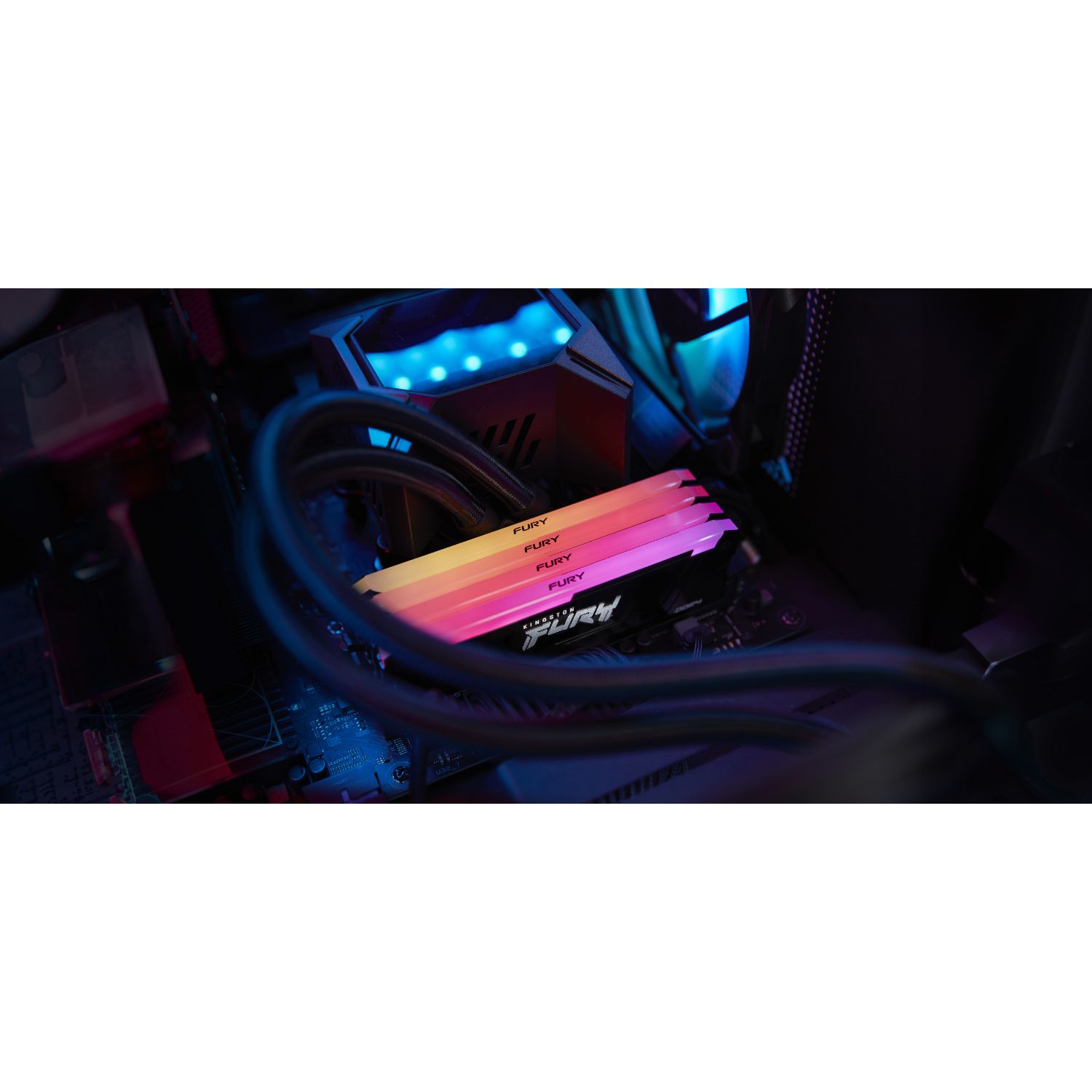 KF432C16BB2AK2/32 - M�dulo Kingston Fury Beast RGB 2x16Gb DDR4 3200Mhz CL16 (KF432C16BB2AK2/32)