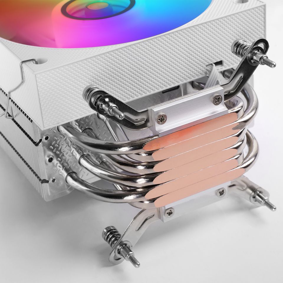 MCPULCDW - Ventilador CPU Mars Gaming ARGB Multisocket 120mm 300W TDP Pantalla LCD Blanco (MCPULCDW)