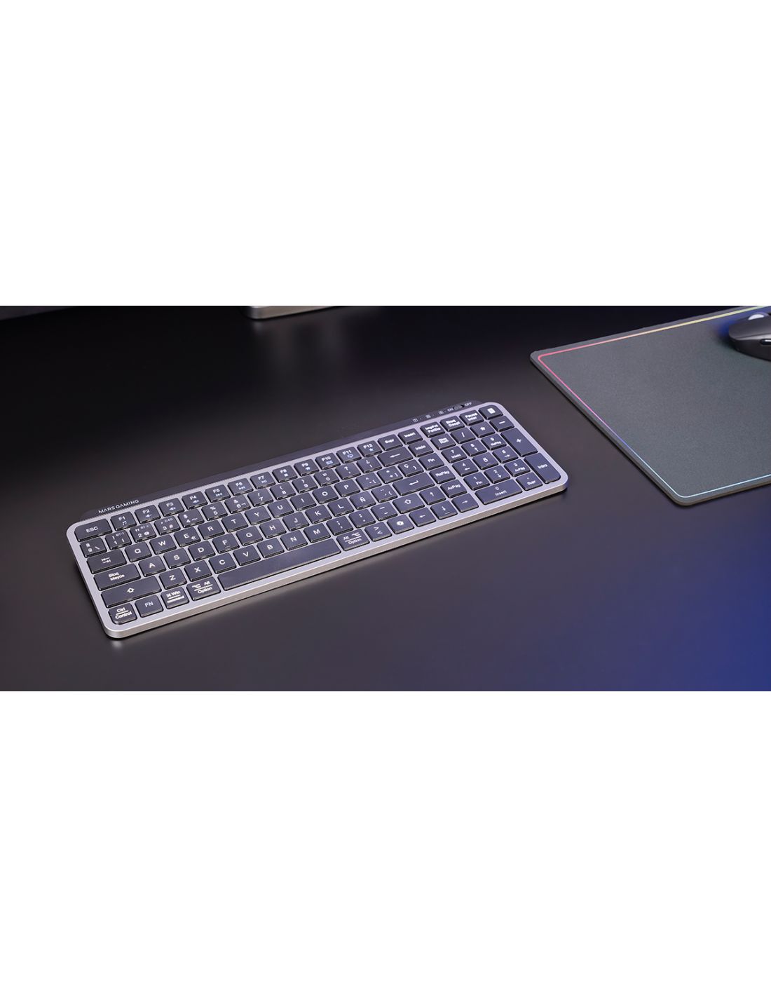 MKSILENKEYSES - Teclado Mars Gaming 2.4GHz/Bluetooth 5.1 Negro (MKSILENKEYSES)