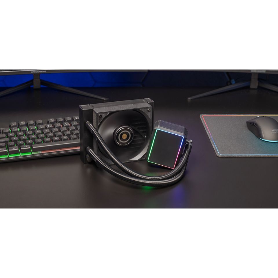 MLPROII120 - Refrigeraci�n L�quida CPU Mars Gaming Aio LED 12cm Multisocket 300W TDP Negro (MLPROII120)