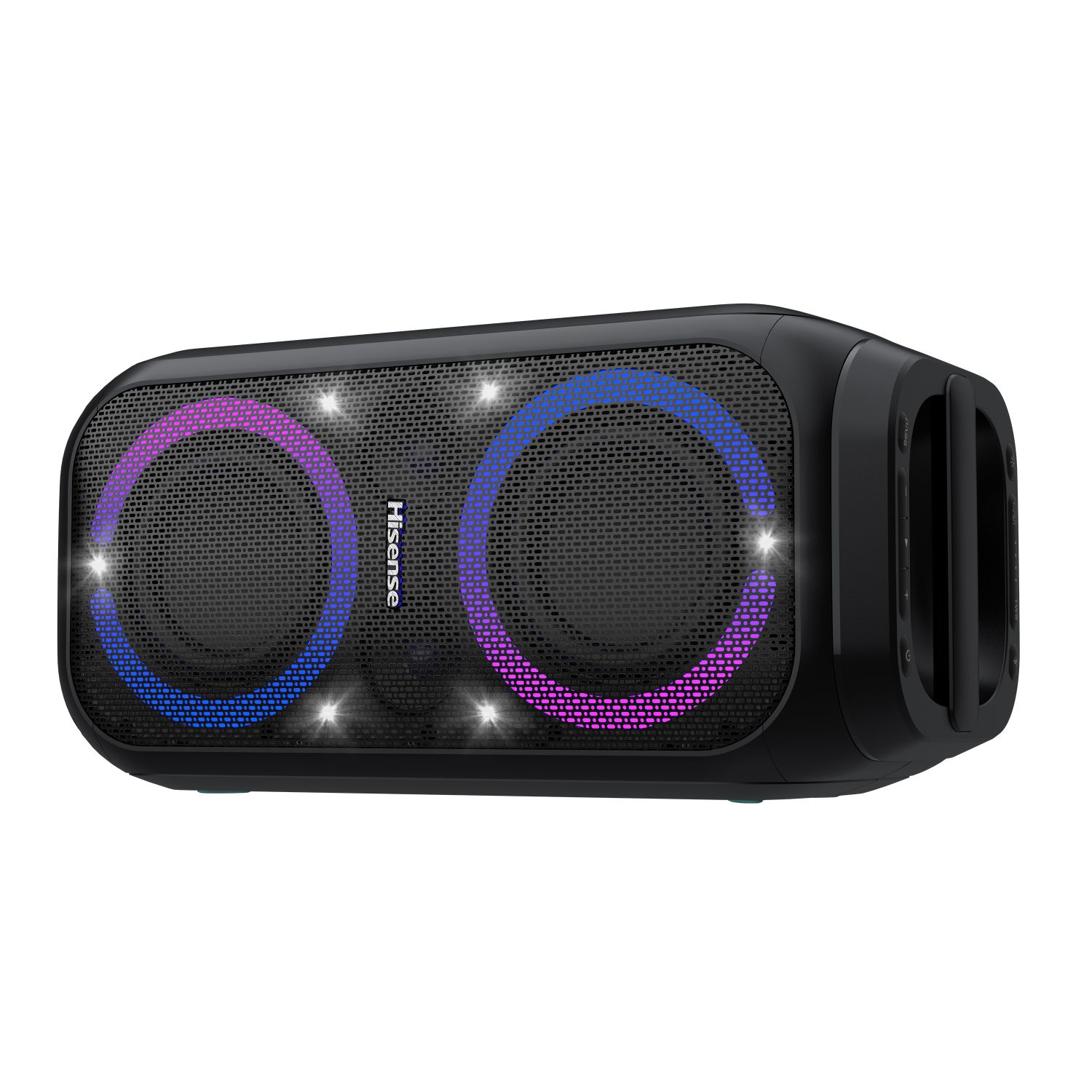 PARTY ROCKET 160 - Altavoz Hisense LED 2.0 160W Subwoofer USB Bluetooth 5.0 IPX4 Negro (PARTY ROCKET 160)
