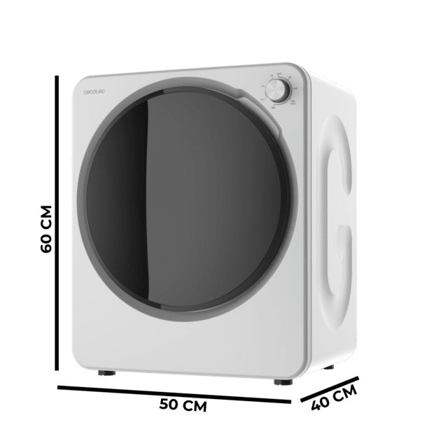A01_EU01_111284 - Secadora Cecotec Dry 3150V Bolero DressCode Dry 3150V Mini compacta de evacuaci�n blanca de 2,5?kg con 950?W,con 4 programas de calor y 2 de fr�o, programa ECO, control knob intuitivo, secado r�pido y eficiente, ideal espacios peque�os.(A01_EU01_111284)