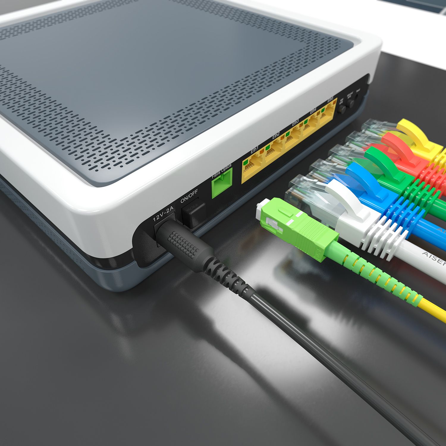 A152-0985 - Fibra Aisens G657A2 LSZH 15m Amarillo (A152-0985)