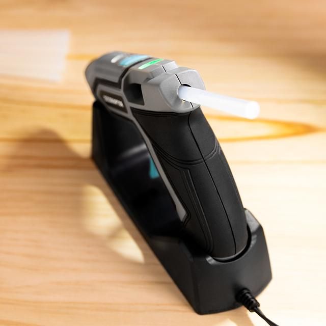70028 - Pistola de encolar Cecotec CecoRaptor Perfect Fix,bater�a de 3,7 V y 1500 mAh, compatible con barras de pegamento de 7 mm de di�metro y 140 mm de longitud, calentamiento de 90 s, apagado autom�tico tras 10min de inactividad y autonom�a 30min (70028)