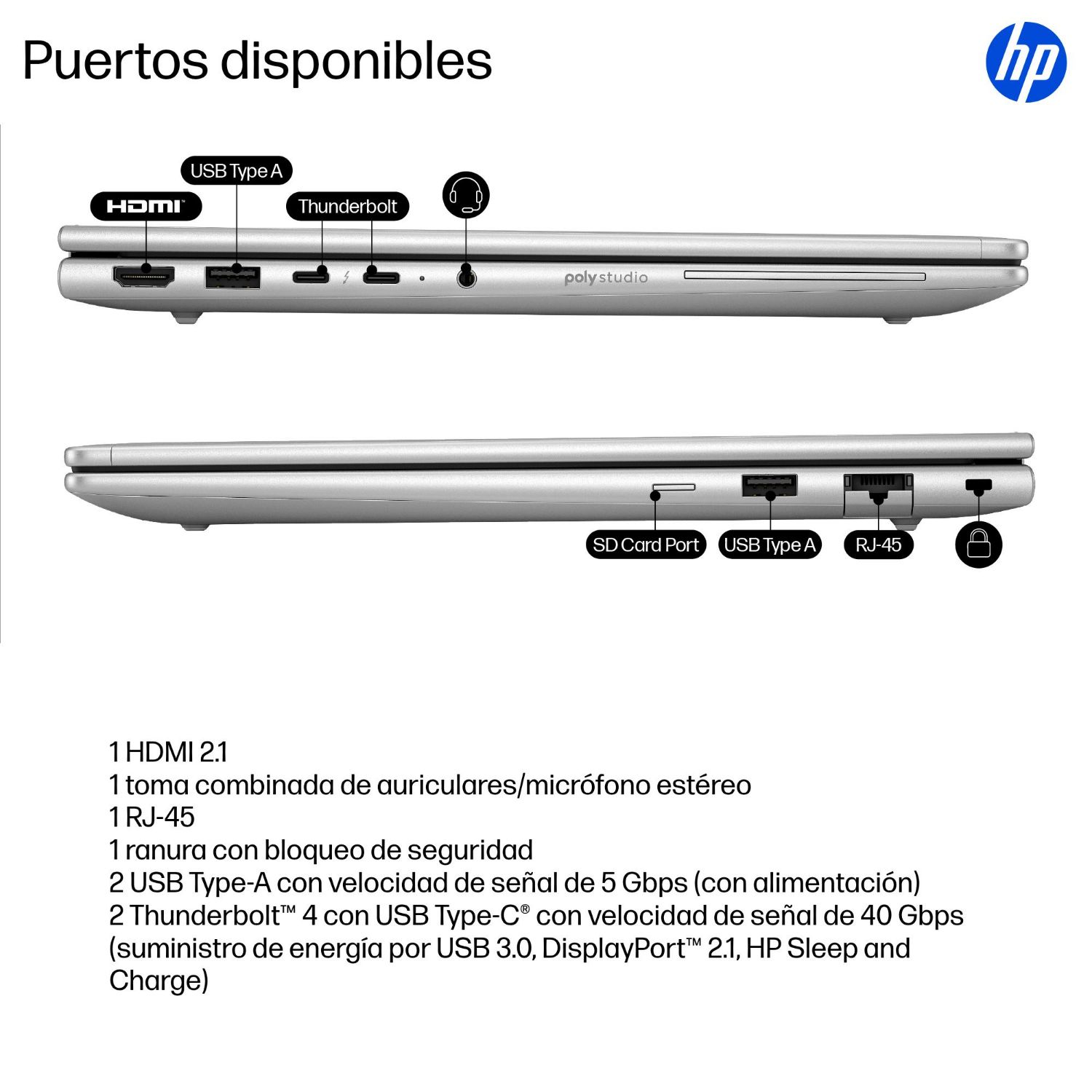 AD3A0ET - Port�til HP EliteBook 6 G1i Intel Core Ultra 5-225U 16Gb 512Gb SSD C�mara Frontal HD/IR 14