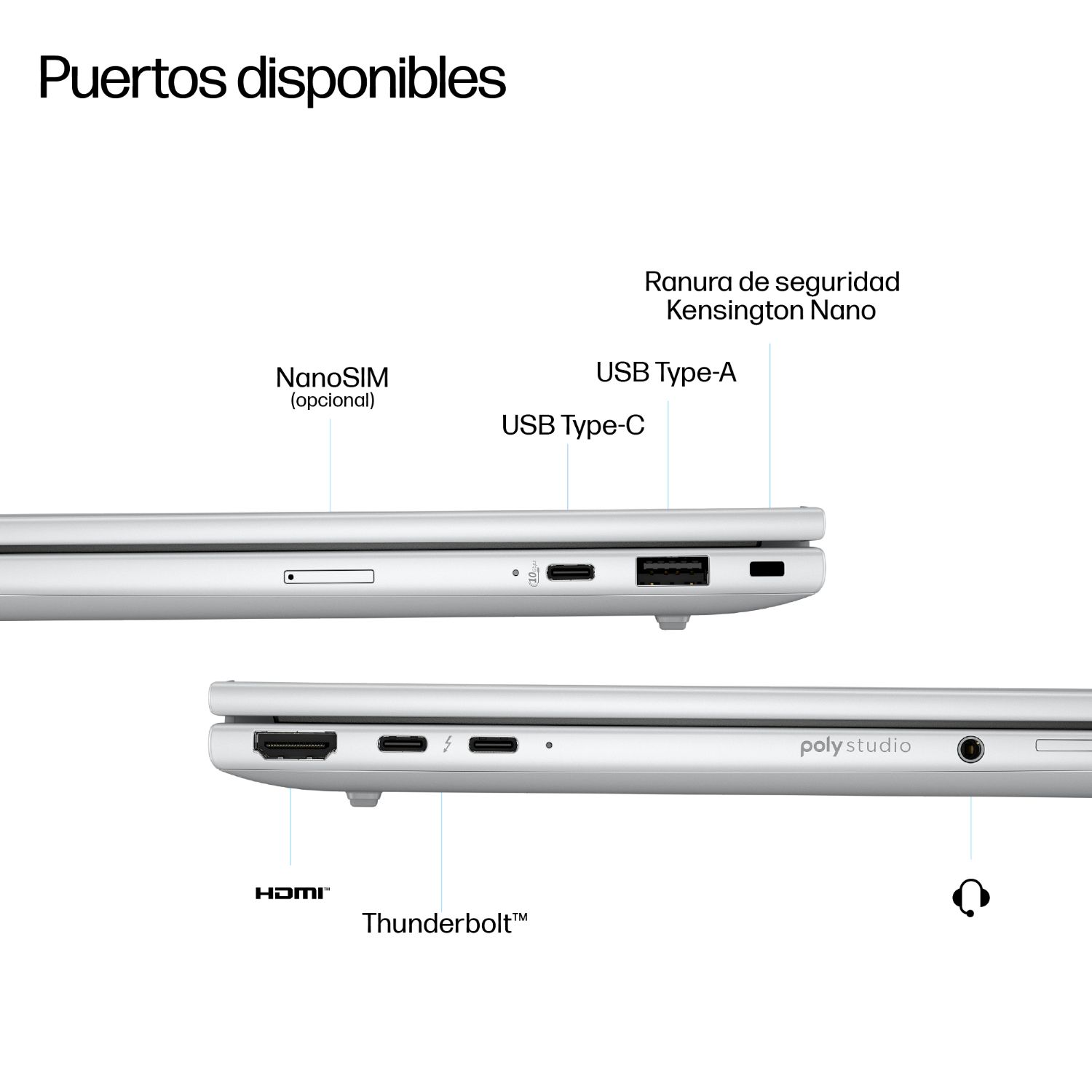 AD2Z2ET - Port�til HP EliteBook 8 G1i Intel Core Ultra 7-258V 32Gb 1Tb SSD C�mara Frontal HD/IR 14