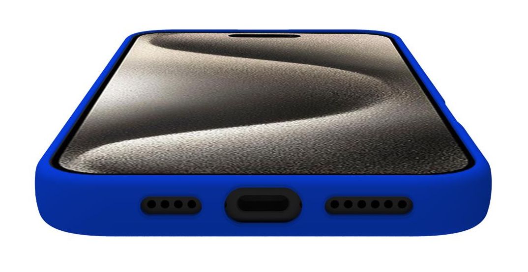 CROMO1080BL - Funda Celly Cromo iPhone 16 Plus Azul Soft Touch (CROMO1080BL)
