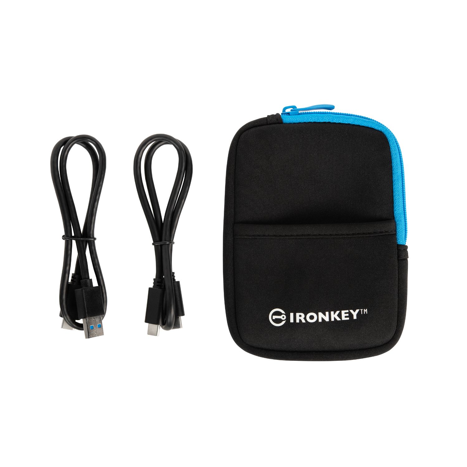 IKVP80ES/960G - Disco SSD Logitech IronKey 960Gb USB-C 3.0 Lectura 250 Mb/s Escritura 250 Mb/s Azul (IKVP80ES/960G)