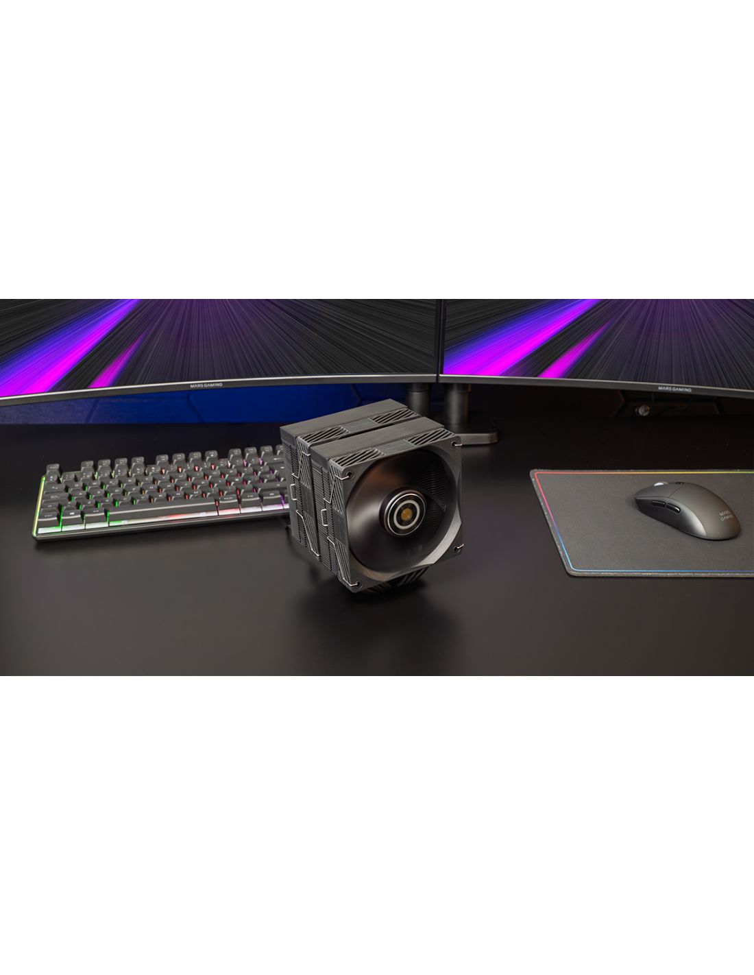 MCPUX26PRO - Ventilador CPU Mars Gaming 350w 2x120mm Negro (MCPUX26PRO)