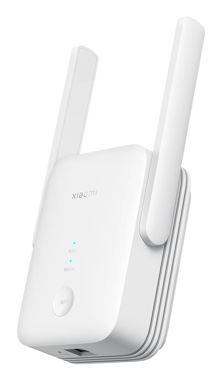 XIA-RE WI RNG EXT AX1500 - Repetidor XIAOMI AX1500 WiFi 6 Dual Band 1xRJ45 Ethernet LAN GbE 2 Antenas Externas Pared Blanco (DVB4514GL)