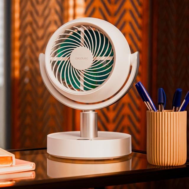 08353 - Ventilador Sobremesa Cecotec EnergySilence 800 Cyclone Desk Portable, circulador de aire de sobremesa con bater�a de 4000 mAh, motor DC, oscilaci�n e inclinaci�n ajustables. (08353)
