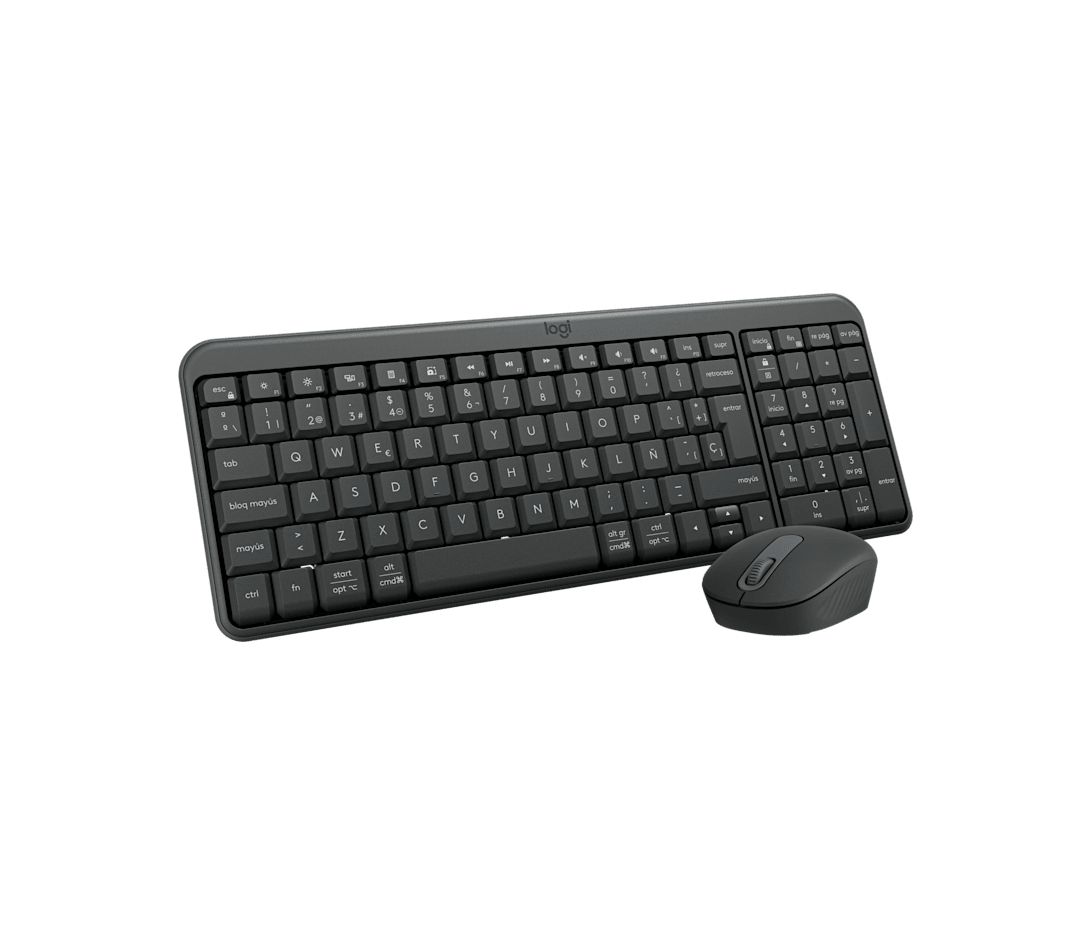 LOG-DESK MK250 INAL COM BK - Kit Teclado + Rat�n Logitech MK250 QWERTY RF Wireless/Bluetooth 1000dpi Grafito (920-013543)