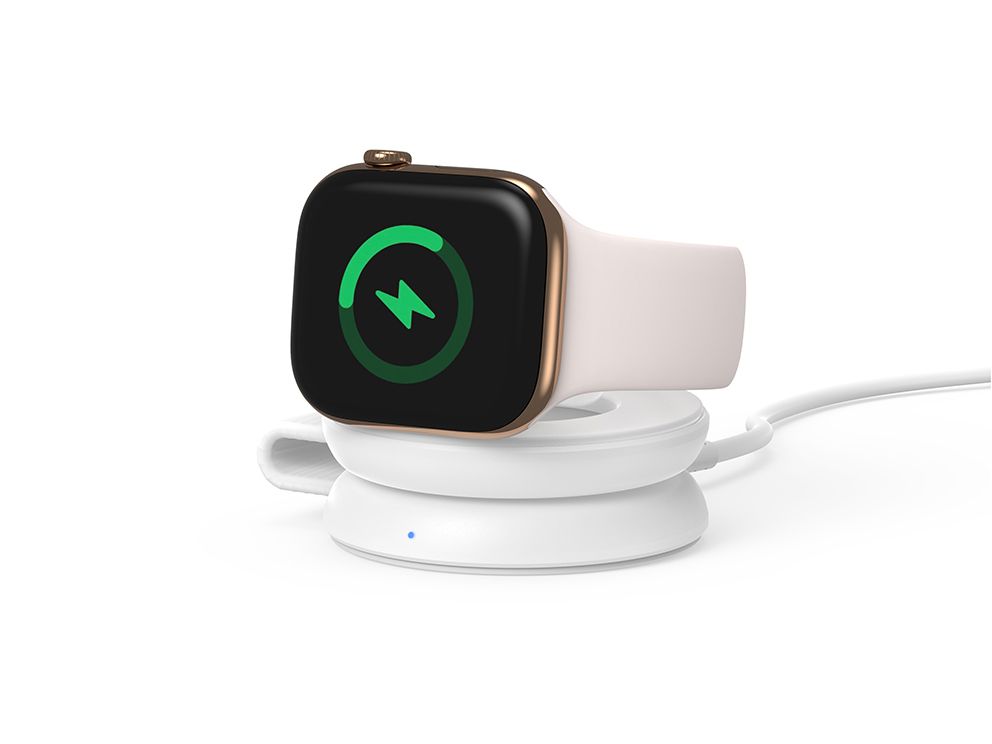 GORGON04W - Cargador CONCEPTRONIC Inal�mbrico Plegable 25W Soporte Magn�tico Smartphone/Smartwatch Blanco (GORGON04W)