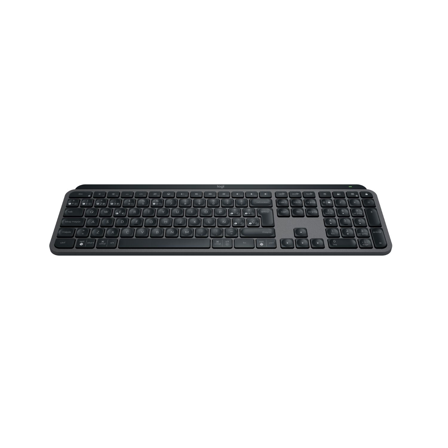 LOG-TEC MX KEYS S BK - Teclado Logitech MX Keys S Diestro LED QWERTY Bluetooth Negro (920-011577)
