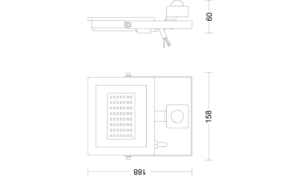 929004642401 - Foco Exterior Philips Lois 30W 3000K IP65 Sensor (929004642401)