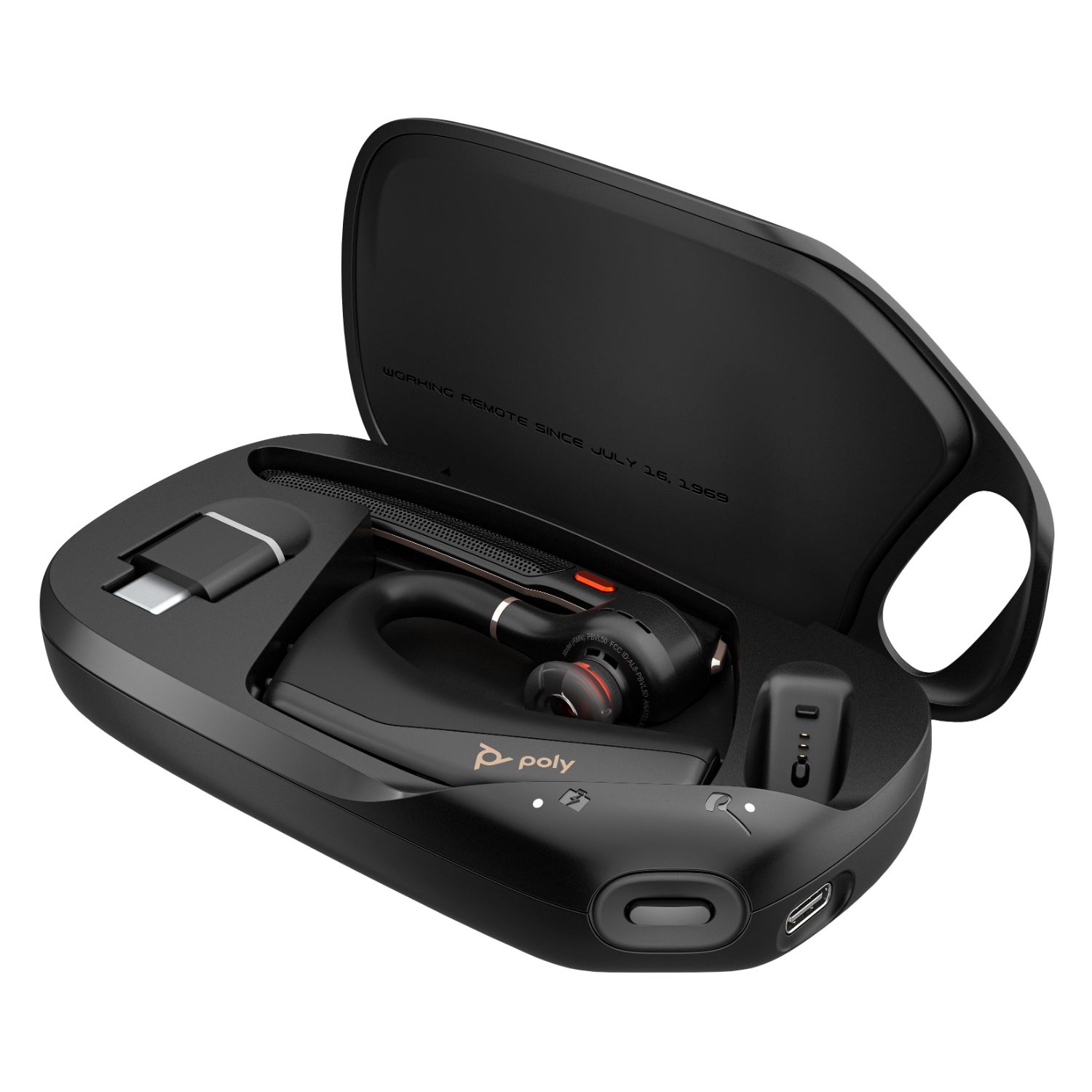AT9M9AA - Auricular con micr�fono HP Poly Voyager Legend 50 inal�mbrico Bluetooth con adaptador USB-C in-Ear Monoaural Negro (AT9M9AA)