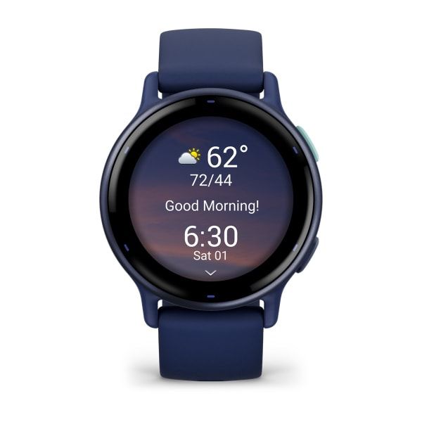 010-02862-12 - Smartwatch Garmin Vivoactive 5 AMOLED Digital T�ctil Color 1.2? 42mm 4Gb Multideporte NFC WiFi Bluetooth GPS ANT+ Cuerpo Azul Correa Silicona Azul (010-02862-12)