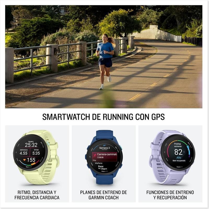 010-04307-00 - Smartwatch Garmin Forerunner 70 AMOLED Color T�ctil 1.2? 30.4mm 512Mb Bluetooth GPS Cuerpo Negro Correa Silicona Negra (010-04307-00)