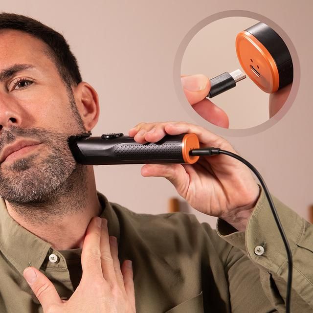 A01_EU01_122171 - Barbero/M�quina de Afeitar CECOTEC PrecisionCare Barber Elite Cuchillas de Acero Inoxidable Pantalla Autonom�a 120 minutos 2 Peines IPX6 (A01_EU01_122171)