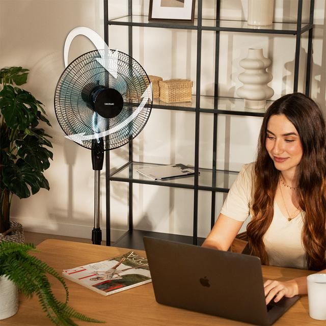 A90_EU01_123562 - Ventilador de Pie CECOTEC EnergySilence 515 WindLite Pro Black Cool 16