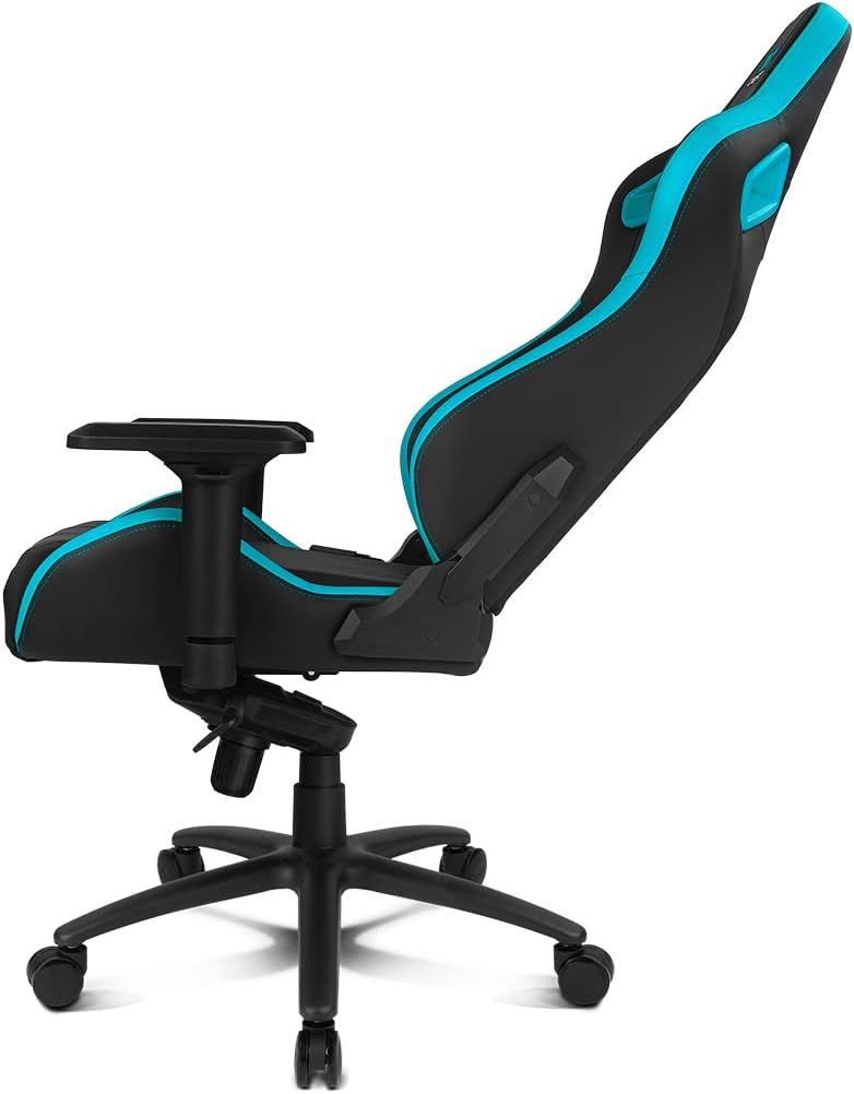 DR600BL - Silla Drift Gaming Deluxe XL. Soportar hasta 150 kilos. Uso continuado para jugar o trabajar. Reclinable hasta los 135�. Ruedas silencios.Negra/Azul(DR600BL)