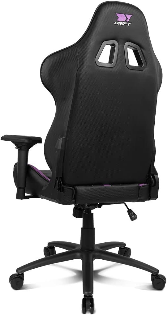 DR350BV - Silla Drift Gaming. respaldo reclinable desde los 90 hasta los 135�. Ajustables tanto en altura, como �ngulo lateral, pudi�ndose regular tambi�n hacia delante y hacia atr�s. EXPERT.NEGRA/VIOLETA (DR350BV)