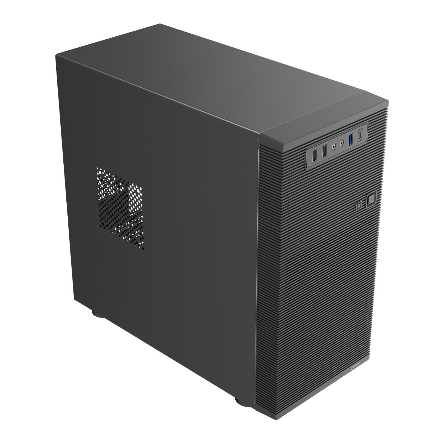 UK52015 - Caja UNYKA AERO C15 ATX 500W 2xUSB 2.0 1xUSB-A 3.0 1xUSB-C 3.1 mATX ITX Negra (UK52015)