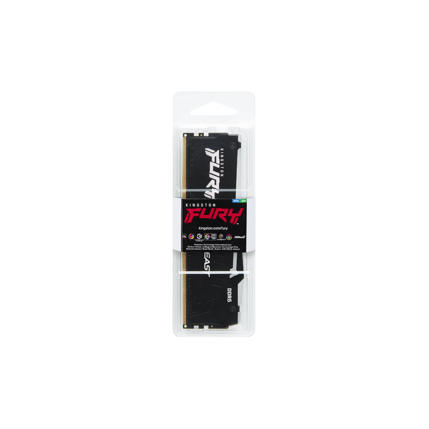 KF556C40BBA-8 - M�dulo Kingston DDR5 8Gb 2800MHz 5600 MT/s RGB Fury Beast 288-pin DIMM CL40 1.25V PC/Servidor (KF556C40BBA-8)