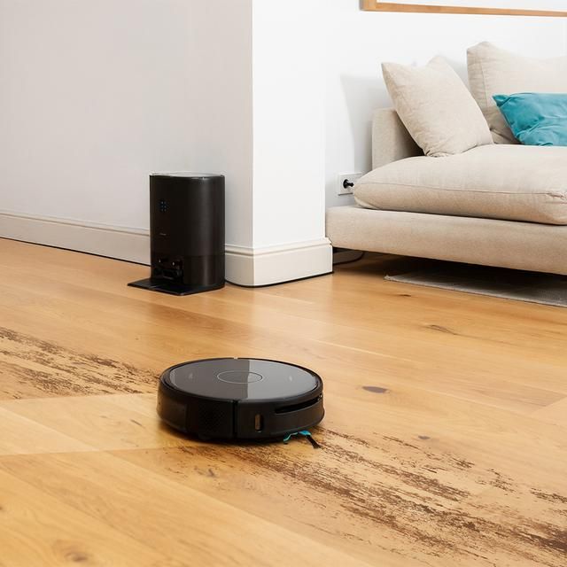 A01_EU01_100829 - Robot Aspirador/Friegasuelos CECOTEC Conga 14090 Twice Roller Home&Fill Base de Autovaciado de Polvo/Agua Sucia y Rellenado de Agua Limpia 8000 Pa WiFi Bluetooth APP (A01_EU01_100829)