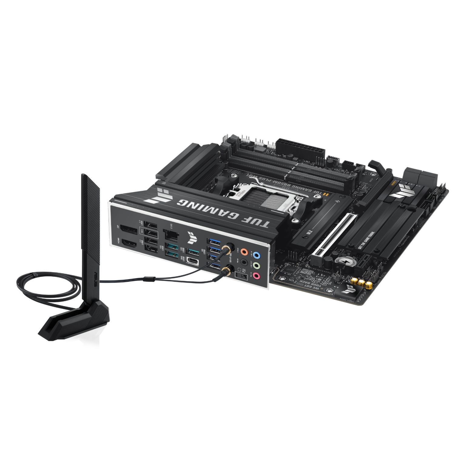 90MB1IY0-M0EAY0 - Placa base ASUS TUF GAMING B850M-PLUS WIFI: (AM5) 4DDR5 M.2 SATA3 USB-A/C DP HDMI RJ45 7.1 mATX WiFi 6E Bluetooth 5.3