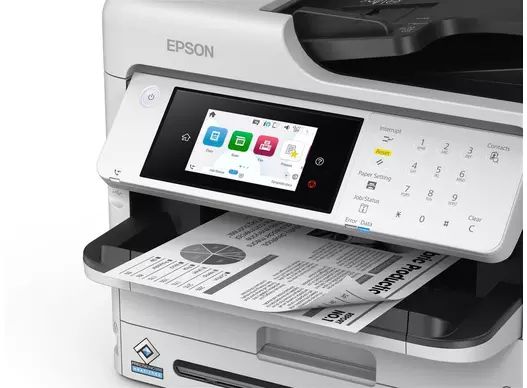 C11CK76401 - Impresora Multifuncin Epson WF-M5899DWF Pantalla A4 B/N ADF USB WiFi 5 Ethernet GbE Fax Dplex Negra/Blanca (C11CK76401)