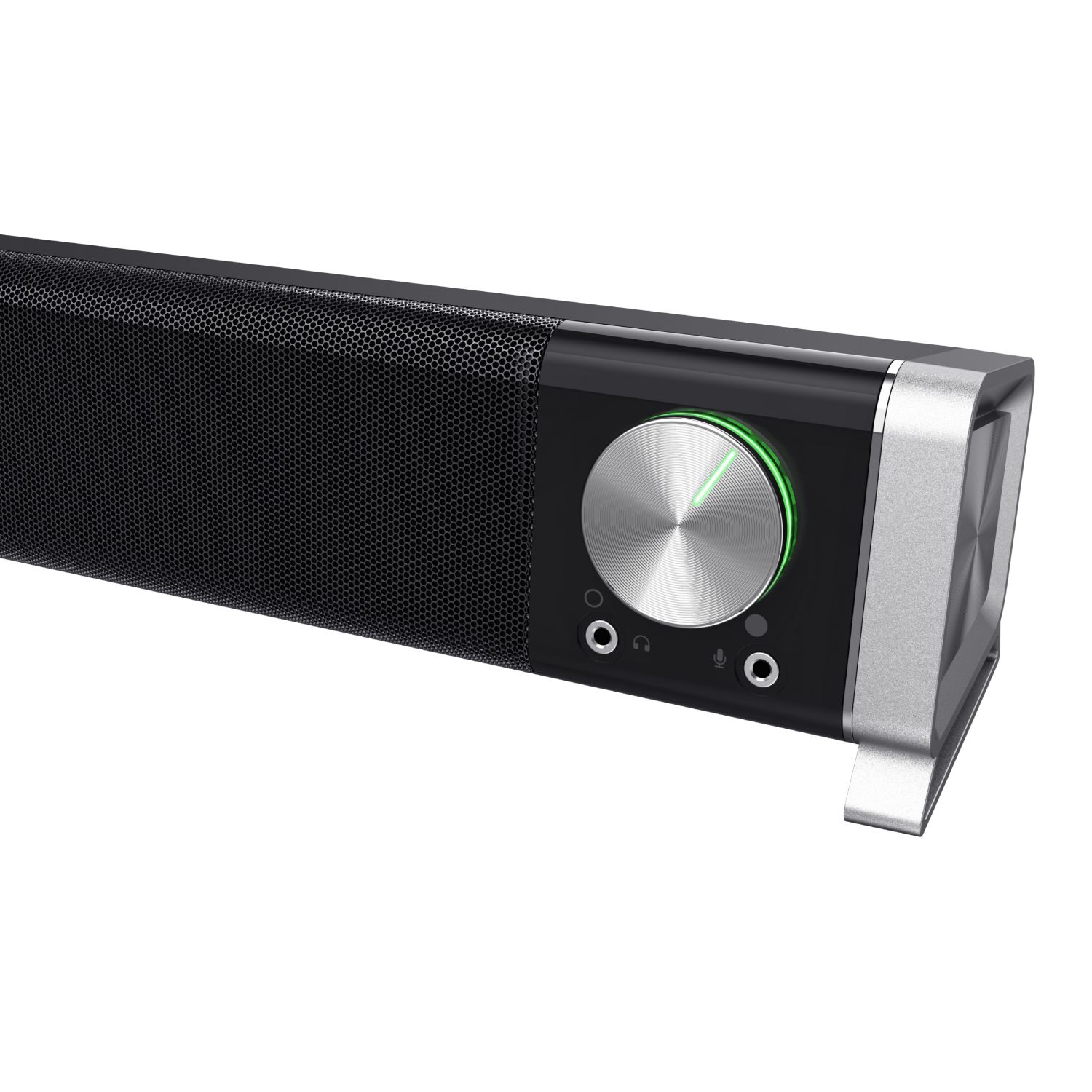 21046 - Barra de Sonido Trust Asto 12W USB 3.5mm PC/TV Negro/Plata (21046)
