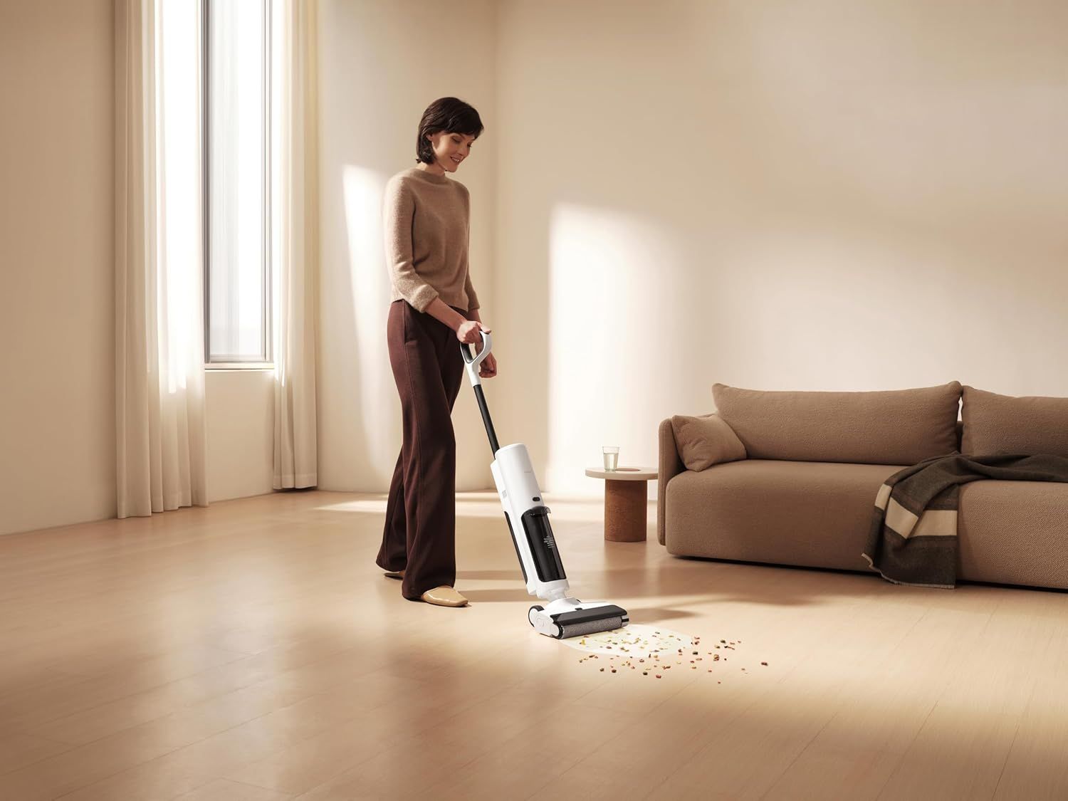 TRUC W20 WD VACUM - Aspirador Escoba XIAOMI Truclean W20 Wet & Dry 200W con Batera Autonoma 30 Minutos Negro/Blanco (BHR8833EU)