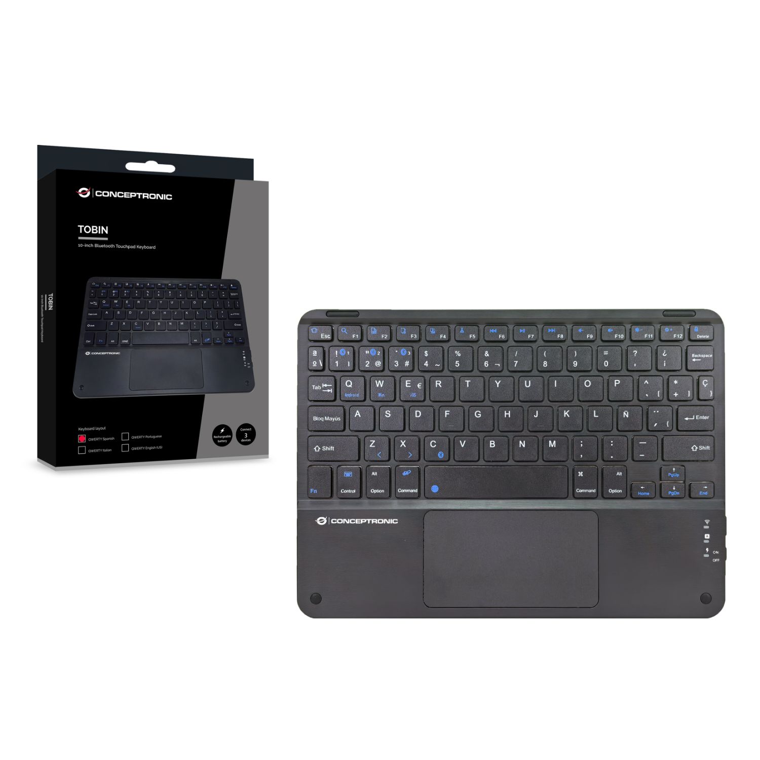 TOBIN01BES - Teclado Mini CONCEPTRONIC 10